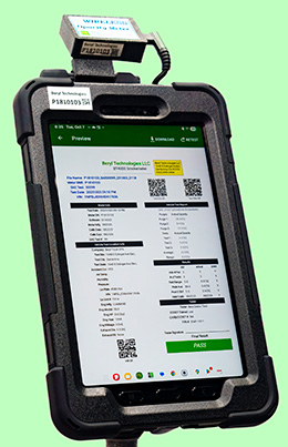 BT4000:  Simple Easy to read and download test results