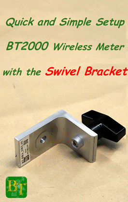 BT2000 Wireless Opacity Meter with Swivel Bracket